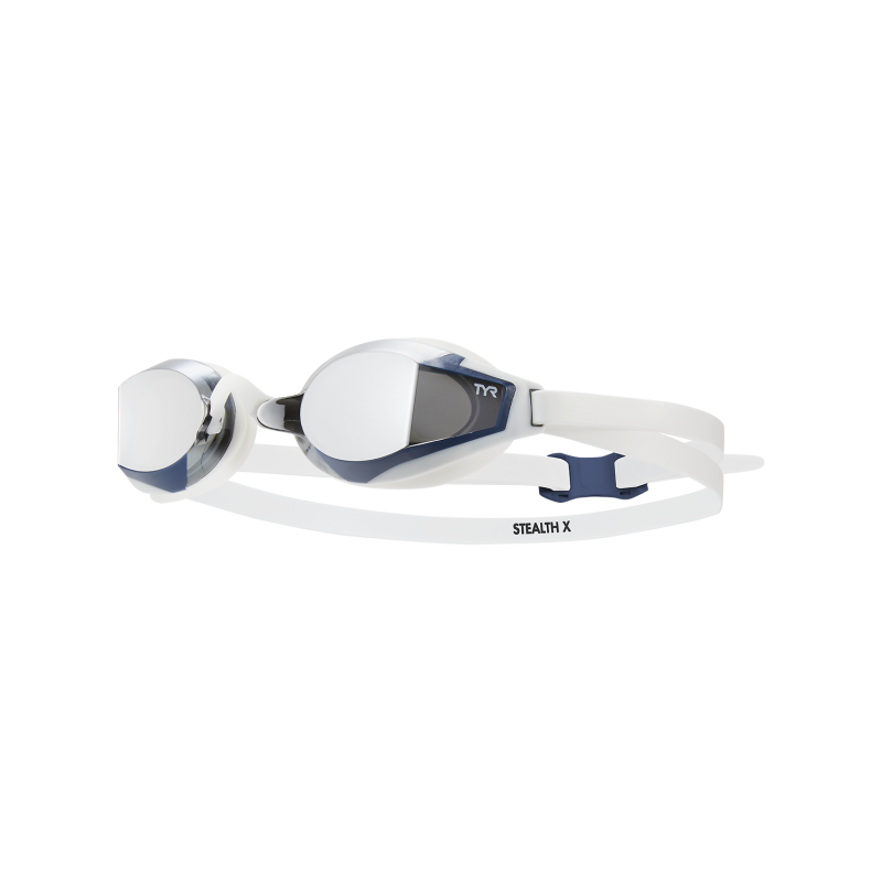 Stealth-X Mirrored Goggle (Silver/White) | TYR
