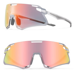 SP318 Aerodynamic Sports Glasses – Transparent Grey | ROCKBROS