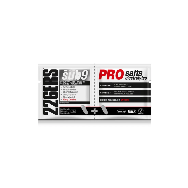 SUB9 PRO SALTS ELECTROLYTES - Salts and Electrolytes with Caffeine - 2 Capsules | 226ERS