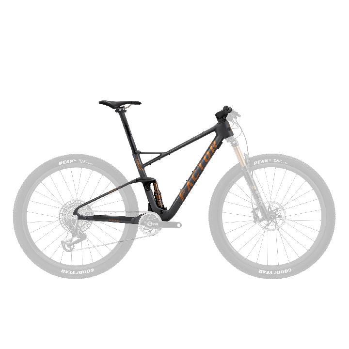 Factor Lando XC Frameset - Premium Package - Onyx / Radiant Copper