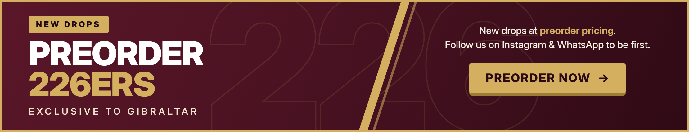 Preorder 226ERS - exclusive to Gibraltar. Message us on WhatsApp to preorder.
